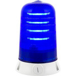 RS PRO Blue Multiple Effect Beacon, 90 → 240 V, Base Mount, LED Bulb, IP65