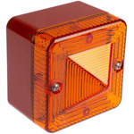 e2s L101X Series Amber Flashing Beacon, 24 V ac/dc, Surface Mount, Xenon Bulb, IP66