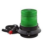 RS PRO Green Flashing Beacon, 10 → 110 V, Base Mount, LED Bulb