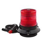 RS PRO Red Flashing Beacon, 10 → 110 V, Base Mount, LED Bulb
