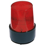 Curtis LT Series Red Flashing Beacon, 230 V ac, Base Mount, Xenon Bulb