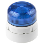 Klaxon Flashguard QBS Series Blue Flashing Beacon, 110 V ac, Surface Mount, Xenon Bulb