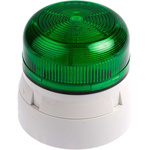Klaxon Flashguard QBS Series Green Flashing Beacon, 230 V ac, Surface Mount, Xenon Bulb