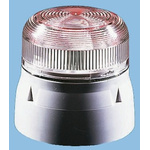 Klaxon Flashguard QBS Series Clear Flashing Beacon, 230 V ac, Surface Mount, Xenon Bulb
