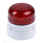 Klaxon Flashguard QBS Series Red Flashing Beacon, 12 V dc, 24 V dc, Surface Mount, Xenon Bulb