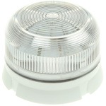 Klaxon Flashguard QBS Series Clear Flashing Beacon, 12 V dc, 24 V dc, Surface Mount, Xenon Bulb