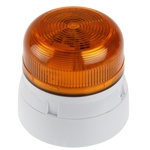 Klaxon Flashguard QBS Series Amber Steady Beacon, 230 V ac, Surface Mount, LED Bulb