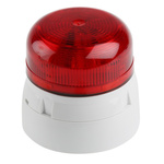 Klaxon Flashguard QBS Series Red Flashing Beacon, 230 V ac, Surface Mount, LED Bulb