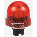 Werma EM 817 Series Red Flashing Beacon, 230 V ac, Panel Mount, Xenon Bulb