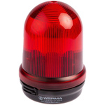 Werma BM 826 Series Red Steady Beacon, 12 → 240 V ac, Base Mount, IP65