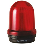 Werma BM 828 Series Red Flashing Beacon, 12 V dc, Surface Mount, Xenon Bulb