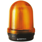 Werma BM 828 Series Yellow Flashing Beacon, 12 V dc, Surface Mount, Xenon Bulb, IP65