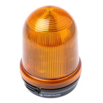 Werma BM 828 Series Yellow Flashing Beacon, 24 V dc, Surface Mount, Xenon Bulb, IP65