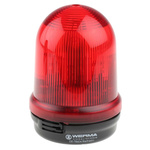 Werma BM 828 Series Red Flashing Beacon, 230 V ac, Base Mount, Xenon Bulb, IP65