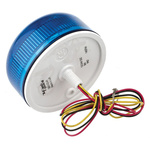 Klaxon Flashguard QBS Series Blue Flashing Beacon, 12 V dc, 24 V dc, Surface Mount, Xenon Bulb