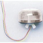 Klaxon Flashguard QBS Series Clear Flashing Beacon, 12 V dc, 24 V dc, Surface Mount, Xenon Bulb