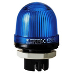 Werma EM 800 Series Blue Steady Beacon, 12 → 240 V ac/dc, Panel Mount, Incandescent Bulb
