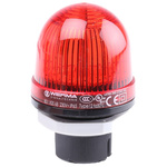 Werma EM 801 Series Red Steady Beacon, 230 V ac, Panel Mount, LED Bulb, IP65