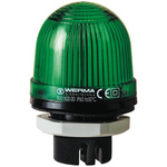 Werma EM 801 Series Green Steady Beacon, 230 V ac, Panel Mount, LED Bulb