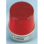 Curtis TB Series Red Flashing Beacon, 12 → 80 V dc, Base Mount, Xenon Bulb