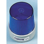 Curtis TB Series Blue Flashing Beacon, 12 → 80 V dc, Base Mount, Xenon Bulb