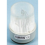 Curtis TB Series White Flashing Beacon, 12 → 80 V dc, Base Mount, Xenon Bulb