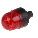Werma EM 207 Series Red Steady Beacon, 24 V ac/dc, Panel Mount, LED Bulb, IP65
