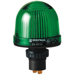 Werma EM 207 Series Green Steady Beacon, 230 V ac, Panel Mount, LED Bulb