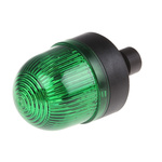 Werma EM 207 Series Green Steady Beacon, 24 V ac/dc, Panel Mount, LED Bulb, IP65
