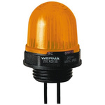 Werma EM 230 Series Yellow Steady Beacon, 24 V dc, Panel Mount, LED Bulb, IP65