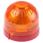 Klaxon Sonos Series Amber Flashing Beacon, 17 → 60 V dc, Surface Mount, LED Bulb