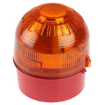 Klaxon Sonos Series Amber Flashing Beacon, 110 → 230 V ac, Surface Mount, Xenon Bulb