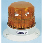 Curtis Amber Flashing Beacon, Base Mount, Xenon Bulb