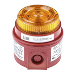 e2s IS-mB1 Series Amber Flashing Beacon, 24 V dc, Surface Mount, LED Bulb, IP65
