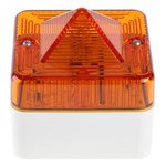 e2s L101X Series Amber Flashing Beacon, 24 V ac/dc, Surface Mount, Xenon Bulb, IP66