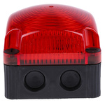 Werma BWM 853 Series Red Steady Beacon, 24 V dc, Surface Mount, Wall Mount, LED Bulb, IP66, IP67