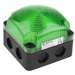 Werma BWM 853 Series Green Steady Beacon, 24 V dc, Surface Mount, Wall Mount, LED Bulb, IP66, IP67