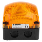 Werma BWM 853 Series Yellow Steady Beacon, 24 V dc, Surface Mount, Wall Mount, LED Bulb, IP66, IP67