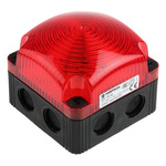 Werma BWM 853 Series Red Steady Beacon, 115 → 230 V ac, Surface Mount, Wall Mount, LED Bulb, IP66, IP67