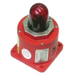 Moflash BC 150 Series Red Flashing Beacon, 12 → 48 V dc, Base Mount, Xenon Bulb