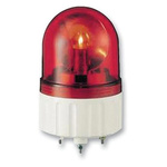 Schneider Electric XVR Series Red Rotating Beacon, 12 V ac/dc, Base Mount, LED Bulb