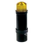 Schneider Electric XVB Series Yellow Flashing Beacon, 24 V ac, 24 V dc, Tube Mounting, Xenon Bulb, IP65, IP66