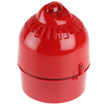 Klaxon Sonos Pulse Series Red Flashing Beacon, 17 → 60 V dc, Wall Mount, LED Bulb