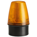 Moflash LED100 Series Amber Flashing Beacon, 20 → 30 V ac/dc, Surface Mount, LED Bulb, IP65