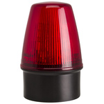 Moflash LED100 Series Red Flashing Beacon, 40 → 380 V dc, 85 → 285 V ac, Surface Mount, LED Bulb, IP65