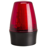 Moflash LEDS100 Series Red Flashing Beacon, 10 → 17 V ac/dc, Surface Mount, LED Bulb, IP65
