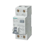 Siemens RCBO, 16A Current Rating, 1P+N Poles, 30mA Trip Sensitivity, Type B, Sentron Range