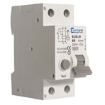 Europa RCBO, 20A Current Rating, 2P Poles, 30mA Trip Sensitivity, Type A, EUBLMC Range