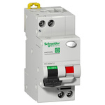 Schneider Electric RCBO, 16A Current Rating, 1P Poles, 30mA Trip Sensitivity, Type C, Multi 9 Range