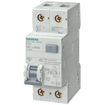 Siemens RCBO, 10A Current Rating, 2P Poles, 300mA Trip Sensitivity, Sentron Range